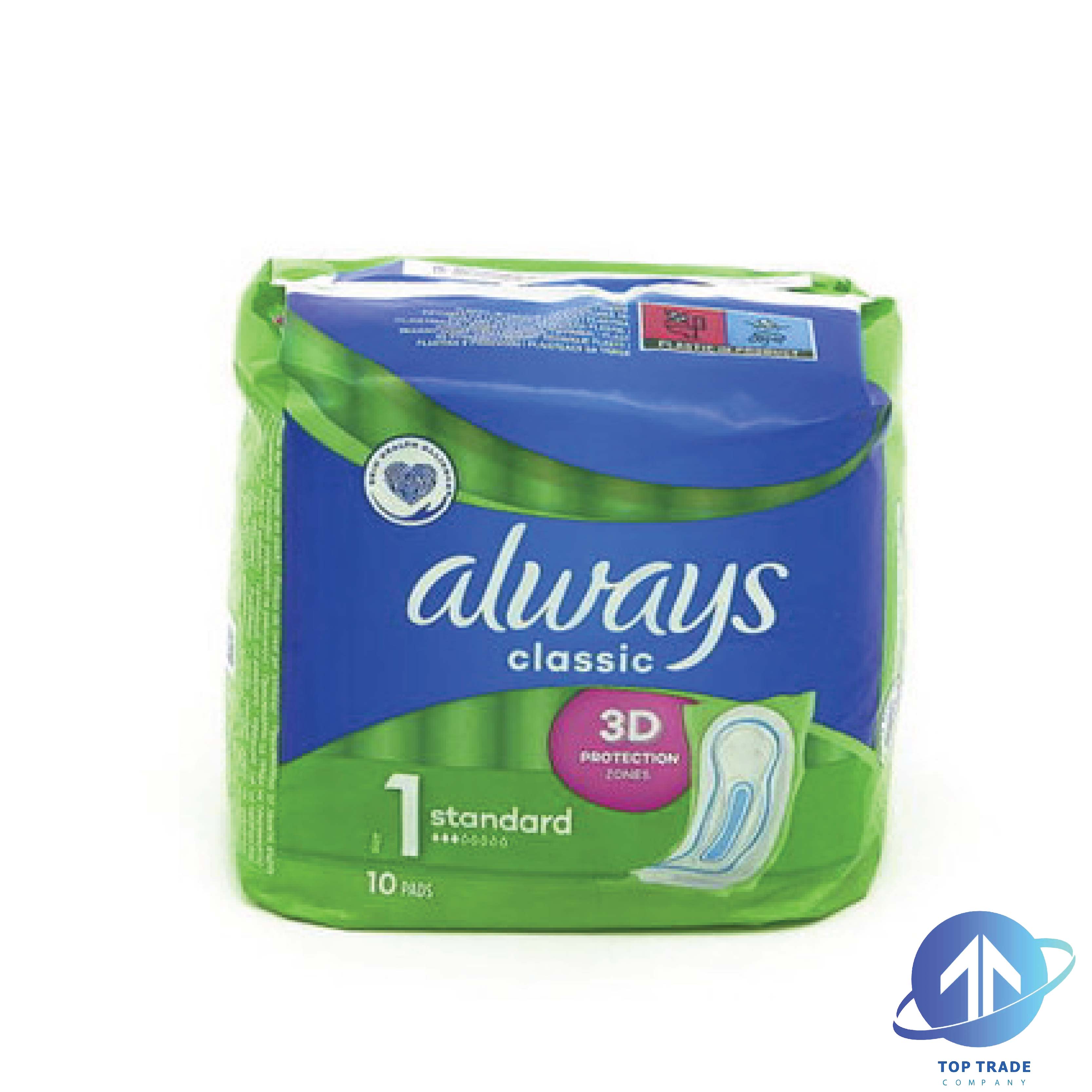 Always sanitary napkins Classic standard 10st